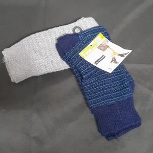 2 pair of No Nonsense Mid Calf Boot Socks 4-10